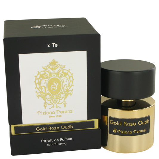 Gold Rose Oudh by Tiziana Terenzi Eau De Parfum Spray (Unisex) 3.38 oz for Women - Fragrance Spice