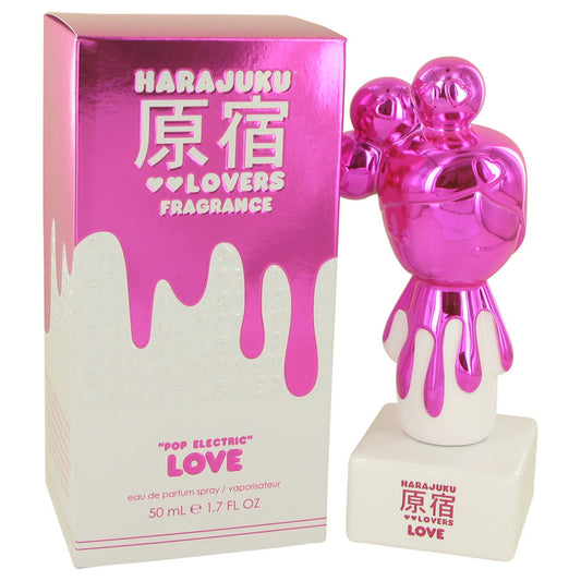 Harajuku Lovers Pop Electric Love by Gwen Stefani Eau De Parfum Spray (Tester) 1.7 oz for Women - Fragrance Spice
