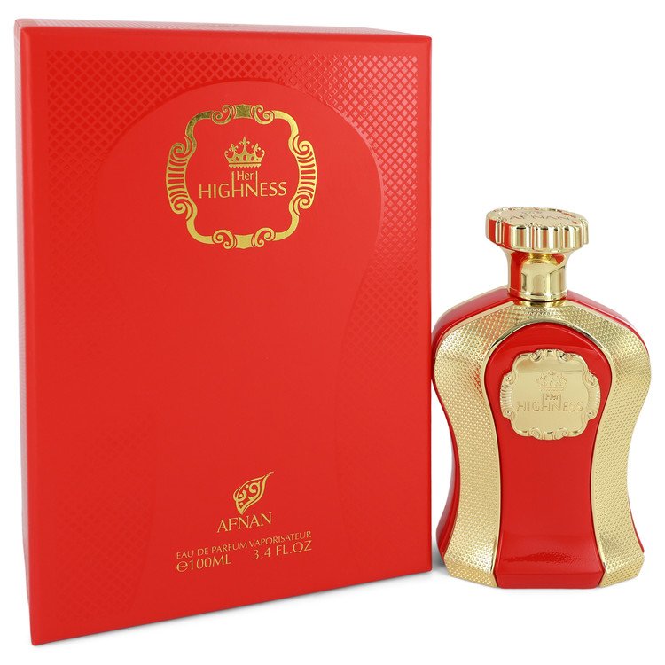 Her Highness Red by Afnan Eau De Parfum Spray 3.4 oz for Women - Fragrance Spice