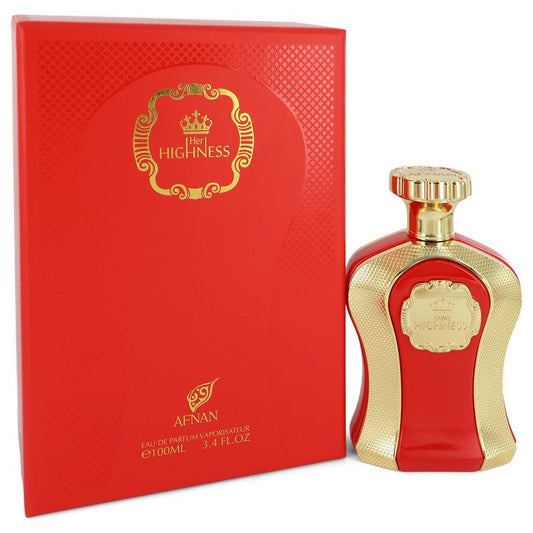 Her Highness Red by Afnan Eau De Parfum Spray 3.4 oz for Women - Fragrance Spice