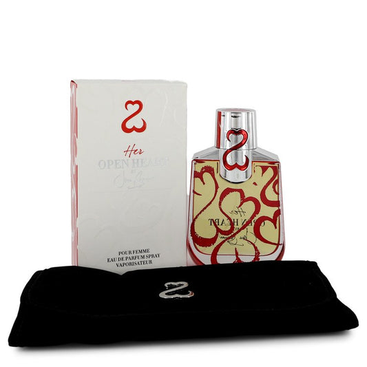 Her Open Heart by Jane Seymour Eau De Parfum Spray with Free Jewelry Roll 3.4 oz for Women - Fragrance Spice