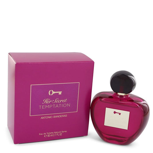 Her Secret Temptation by Antonio Banderas Eau De Toilette Spray 2.7 oz for Women - Fragrance Spice