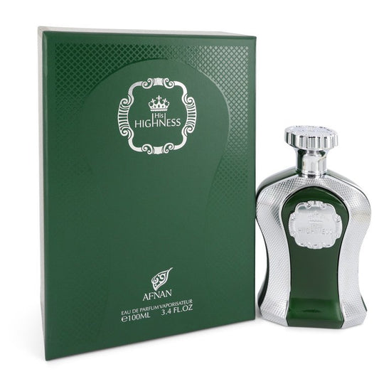 His Highness Green by Afnan Eau De Parfum Spray (Unisex) 3.4 oz for Men - Fragrance Spice