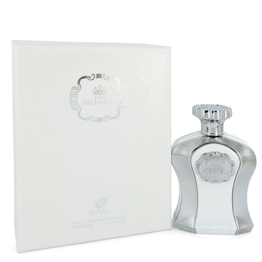 His Highness White by Afnan Eau De Parfum Spray 3.4 oz for Men - Fragrance Spice
