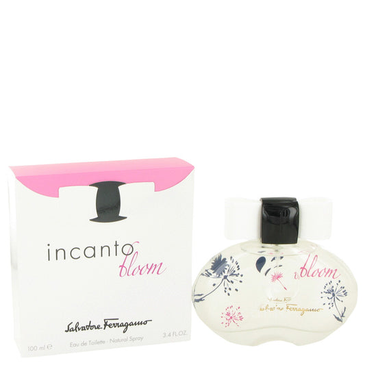 Incanto Bloom by Salvatore Ferragamo Eau De Toilette Spray (New Packaging) 3.4 oz for Women - Fragrance Spice