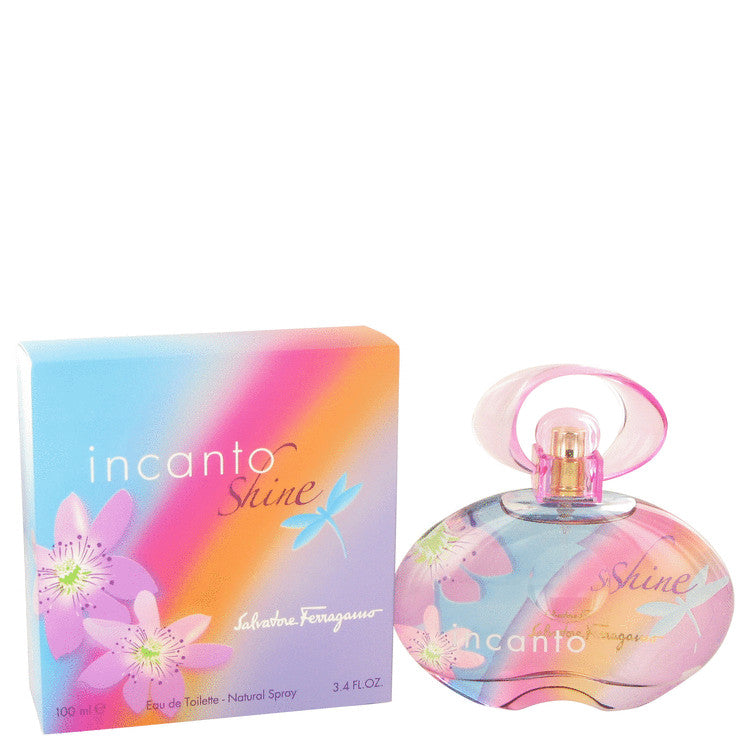 Incanto Shine by Salvatore Ferragamo Eau De Toilette Spray 3.4 oz for Women - Fragrance Spice