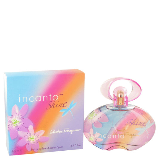 Incanto Shine by Salvatore Ferragamo Eau De Toilette Spray 3.4 oz for Women - Fragrance Spice