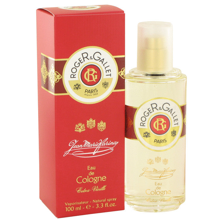 Jean Marie Farina Extra Vielle by Roger & Gallet Eau De Cologne Spray (Unisex) 3.3 oz for Men - Fragrance Spice
