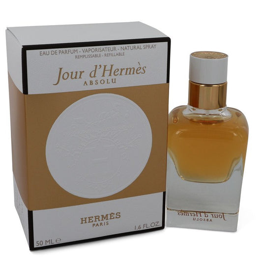 Jour D'hermes Absolu by Hermes Eau De Parfum Spray Refillable 1.6 oz for Women - Fragrance Spice