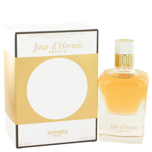 Jour D'hermes Absolu by Hermes Eau De Parfum Spray Refillable 2.87 oz for Women - Fragrance Spice