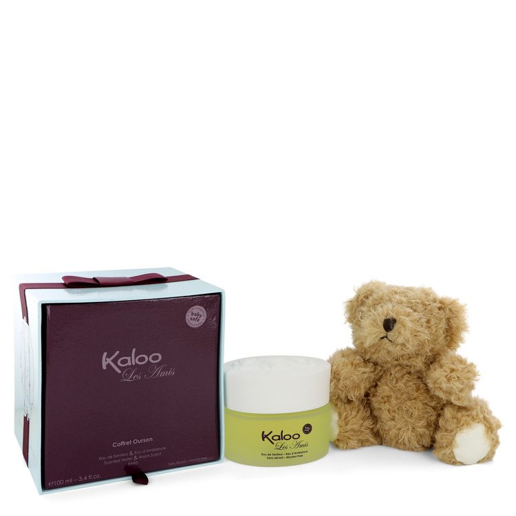 Kaloo Les Amis by Kaloo Eau De Senteur Spray - Room Fragrance Spray (Alcohol Free) + Free Fluffy Bear 3.4 oz for Men - Fragrance Spice