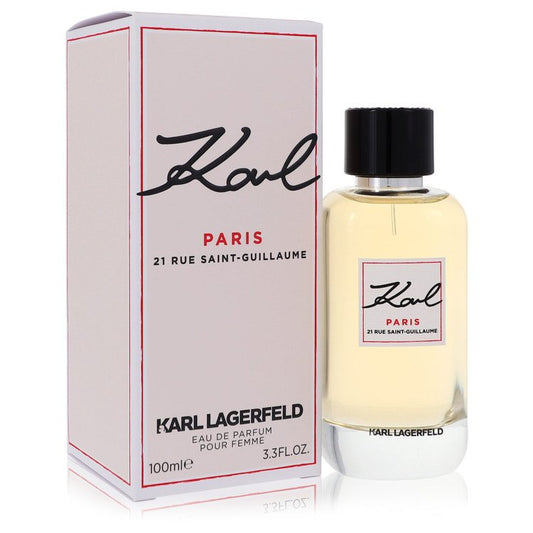 Karl Paris 21 Rue Saint Guillaume by Karl Lagerfeld Eau De Parfum Spray 3.3 oz for Women - Fragrance Spice