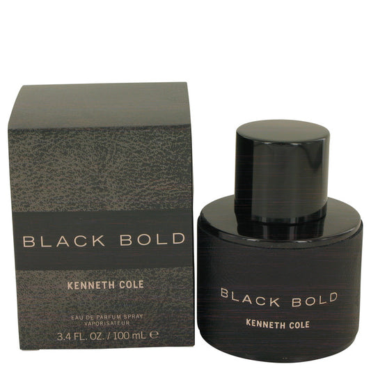 Kenneth Cole Black Bold by Kenneth Cole Eau De Parfum Spray 3.4 oz for Men - Fragrance Spice