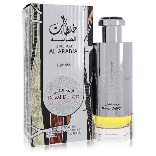 Khaltat Al Arabia Delight by Lattafa Eau De Parfum Spray (Unisex) 3.4 oz for Women - Fragrance Spice