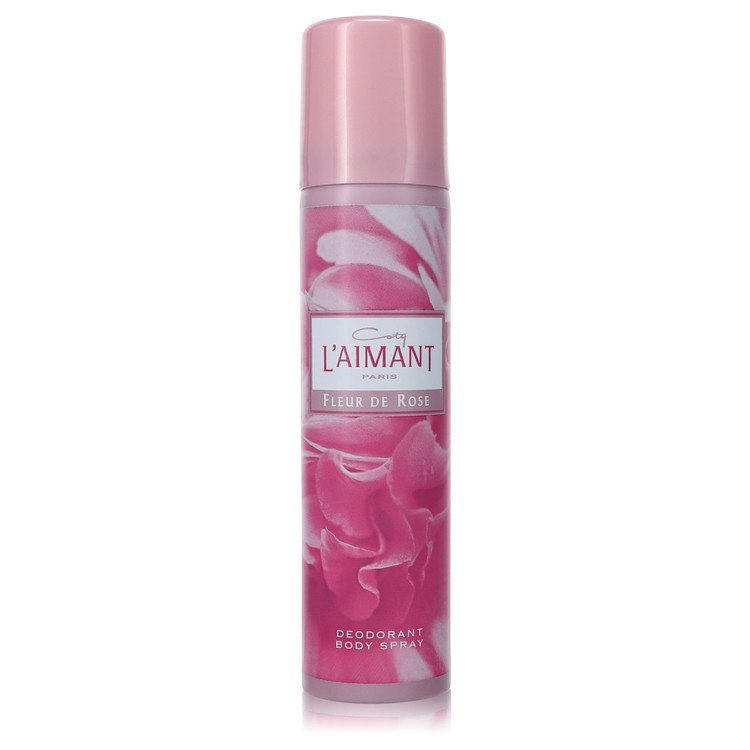 L'aimant Fleur Rose by Coty Deodorant Spray 2.5 oz for Women - Fragrance Spice