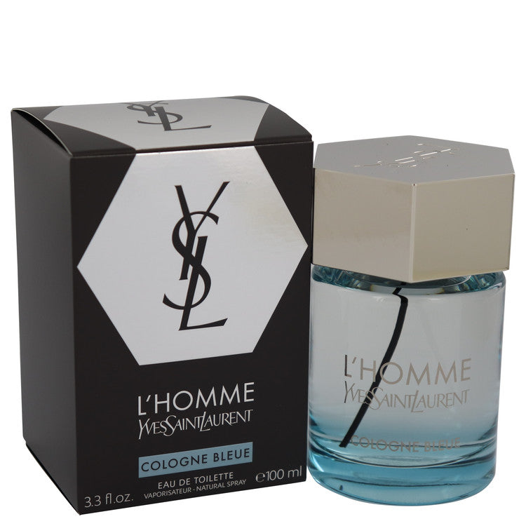 L'homme Cologne Bleue by Yves Saint Laurent Eau De Toilette Spray 3.4 oz for Men - Fragrance Spice