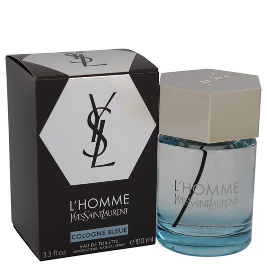 L'homme Cologne Bleue by Yves Saint Laurent Eau De Toilette Spray 3.4 oz for Men - Fragrance Spice