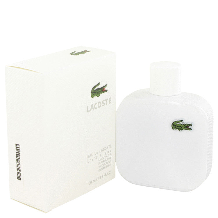 Lacoste Eau De Lacoste L.12.12 Blanc by Lacoste Eau De Toilette Spray 3.3 oz for Men - Fragrance Spice