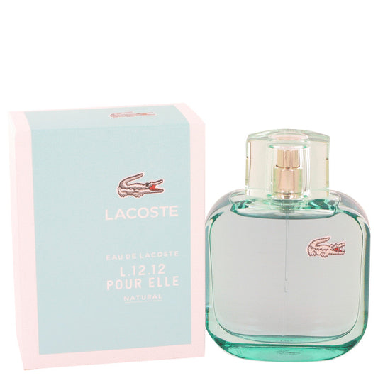 Lacoste Eau De Lacoste L.12.12 Natural by Lacoste Eau De Toilette Spray 3 oz for Women - Fragrance Spice