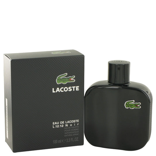 Lacoste Eau De Lacoste L.12.12 Noir by Lacoste Eau De Toilette Spray 3.4 oz for Men - Fragrance Spice