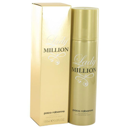 Lady Million by Paco Rabanne Deodorant Spray 5 oz for Women - Fragrance Spice
