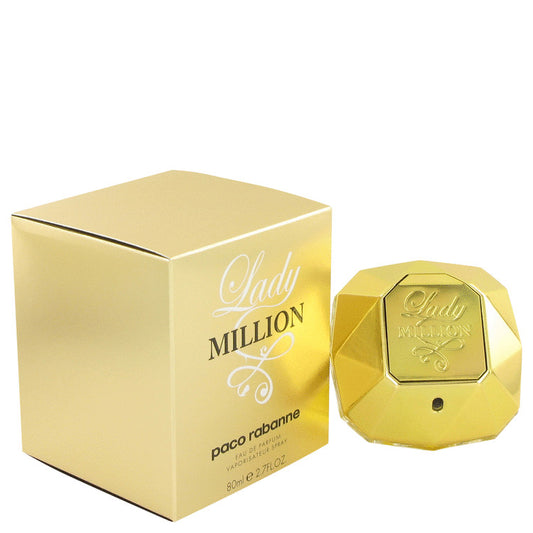 Lady Million by Paco Rabanne Eau De Parfum Spray 2.7 oz for Women - Fragrance Spice