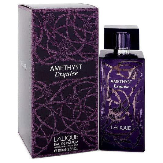 Lalique Amethyst Exquise by Lalique Eau De Parfum Spray 3.3 oz for Women - Fragrance Spice
