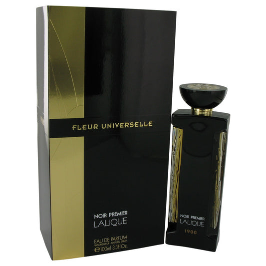 Lalique Fleur Universelle Noir Premier by Lalique Eau De Parfum Spray (Unisex) 3.3 oz for Women - Fragrance Spice