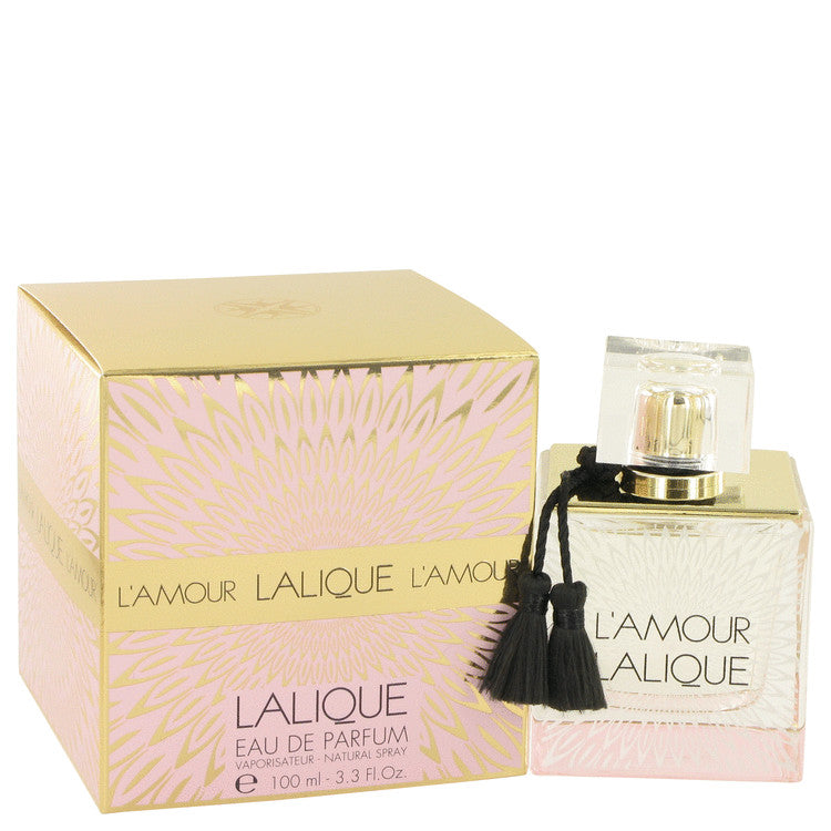 Lalique L'amour by Lalique Eau De Parfum Spray 3.3 oz for Women - Fragrance Spice