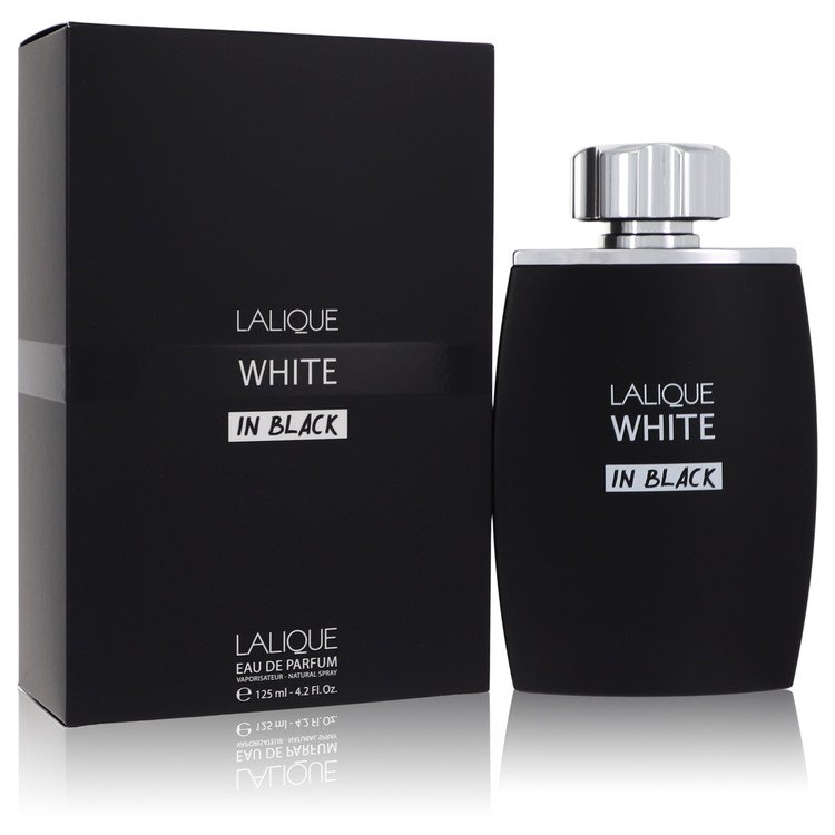 Lalique White In Black by Lalique Eau De Parfum Spray 4.2 oz for Men - Fragrance Spice