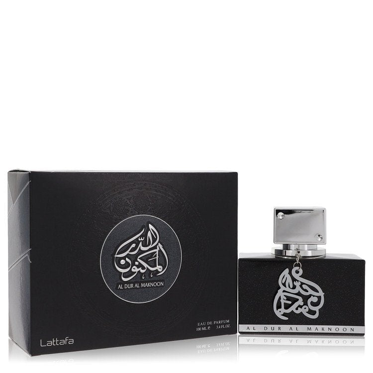 Lattafa Al Dur Al Maknoon Silver by Lattafa Eau De Parfum Spray (Unisex) 3.4 oz for Men - Fragrance Spice