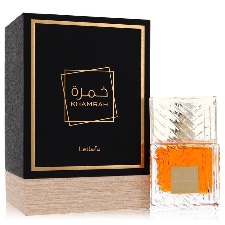 Lattafa Khamrah by Lattafa Eau De Parfum Spray (Unisex) 3.4 oz for Men - Fragrance Spice