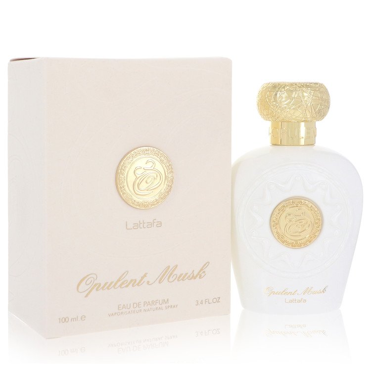 Lattafa Opulent Musk by Lattafa Eau De Parfum Spray (Unisex) 3.4 oz for Women - Fragrance Spice