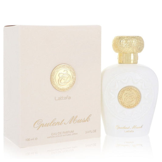 Lattafa Opulent Musk by Lattafa Eau De Parfum Spray (Unisex) 3.4 oz for Women - Fragrance Spice