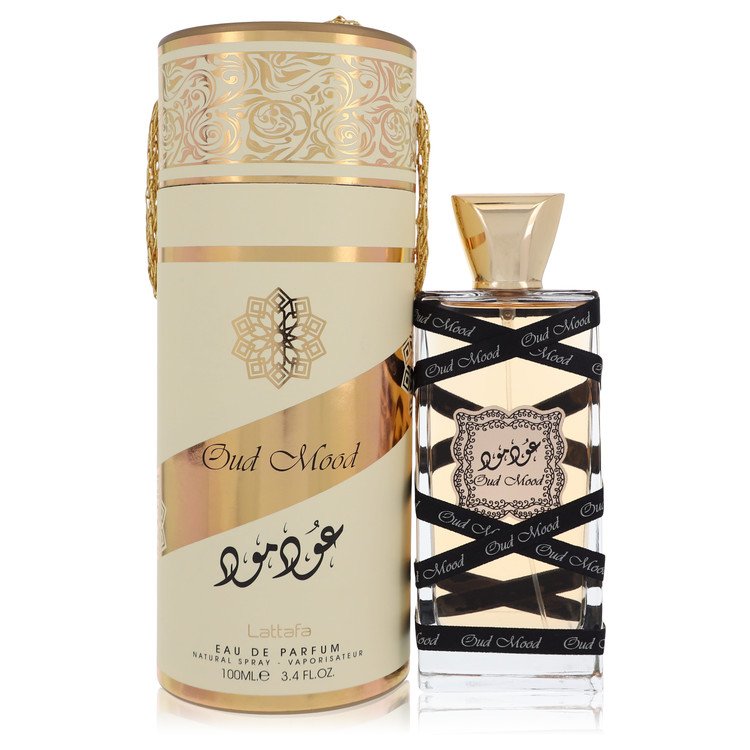 Lattafa Oud Mood by Lattafa Eau De Parfum Spray (Unisex) 3.4 oz for Women - Fragrance Spice