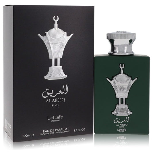 Lattafa Pride Al Areeq Silver by Lattafa Eau De Parfum Spray (Unisex) 3.4 oz for Men - Fragrance Spice