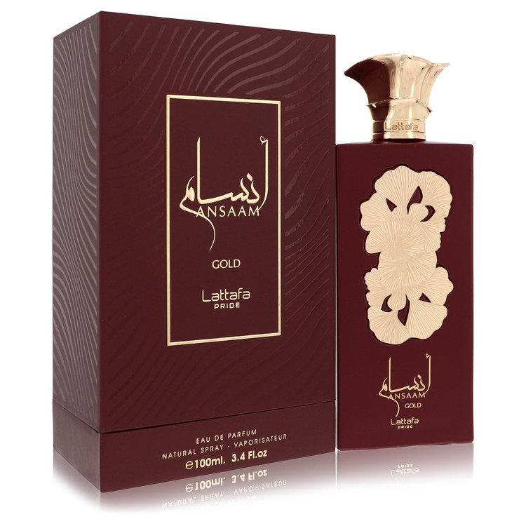 Lattafa Pride Ansaam Gold by Lattafa Eau De Parfum Spray (Unisex) 3.4 oz for Women - Fragrance Spice