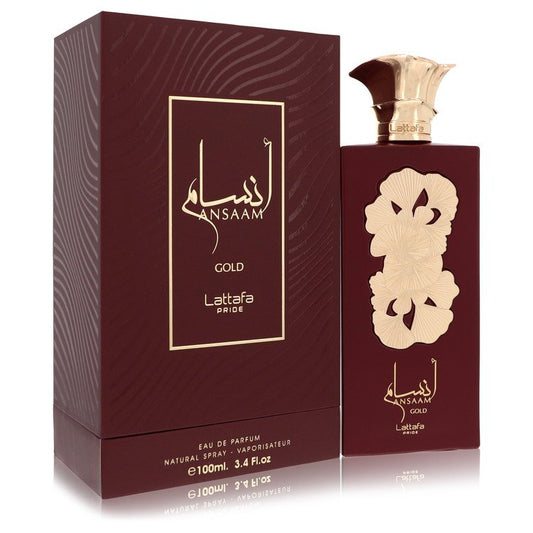 Lattafa Pride Ansaam Gold by Lattafa Eau De Parfum Spray (Unisex) 3.4 oz for Women - Fragrance Spice