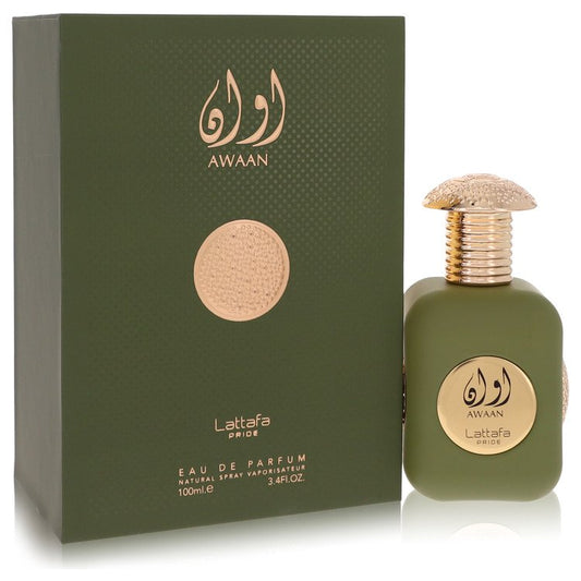 Lattafa Pride Awaan by Lattafa Eau De Parfum Spray (Unisex) 3.4 oz for Men - Fragrance Spice