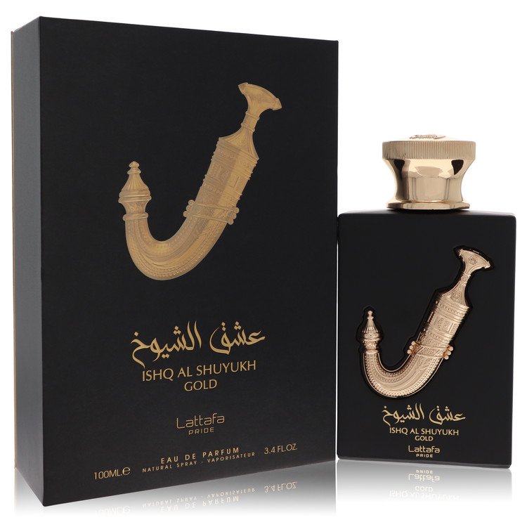 Lattafa Pride Ishq Al Shuyukh Gold by Lattafa Eau De Parfum Spray (Unisex) 3.4 oz for Men - Fragrance Spice