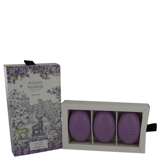 Lavender by Woods of Windsor Fine English Soap 3 x 2.1 oz for Women - Fragrance Spice
