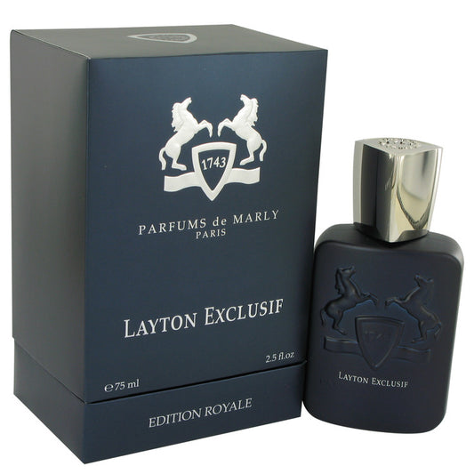 Layton Exclusif by Parfums De Marly Eau De Parfum Spray 2.5 oz for Men - Fragrance Spice
