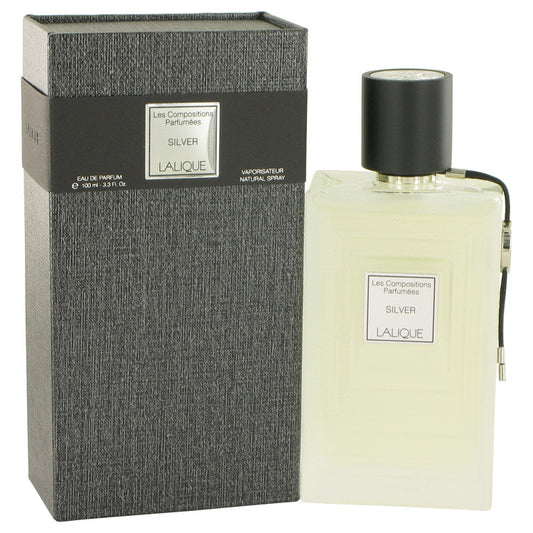 Les Compositions Parfumees Silver by Lalique Eau De Parfum Spray 3.3 oz for Women - Fragrance Spice