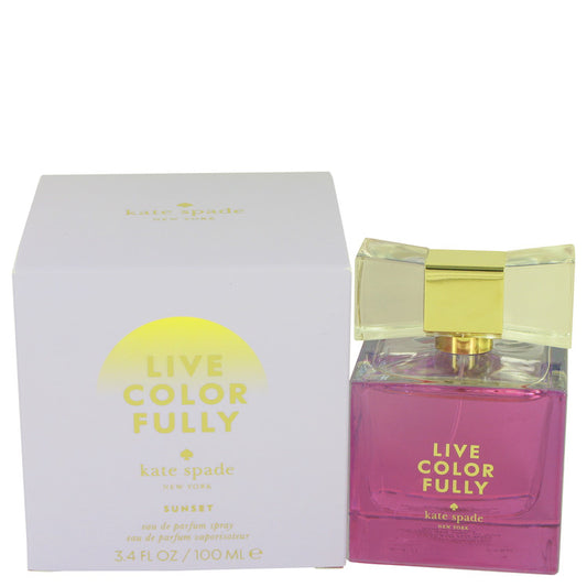 Live Colorfully Sunset by Kate Spade Eau De Parfum Spray 3.4 oz for Women - Fragrance Spice