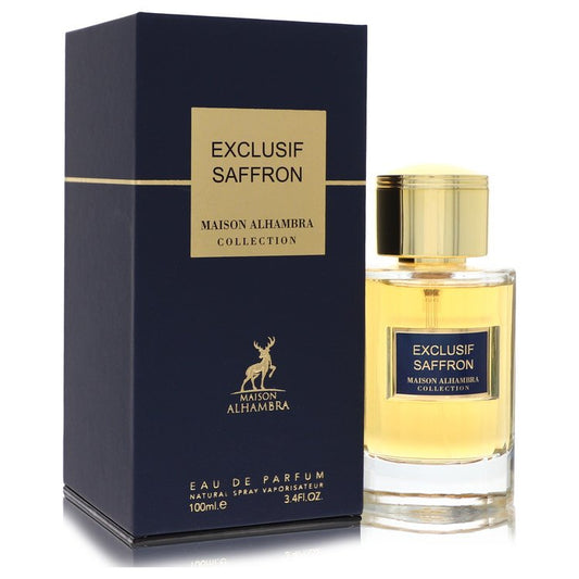 Maison Alhambra Exclusif Saffron by Maison Alhambra Eau De Parfum Spray (Unisex) 3.4 oz for Men - Fragrance Spice