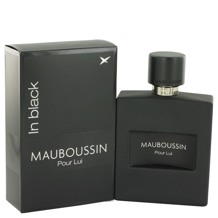 Mauboussin Pour Lui In Black by Mauboussin Eau De Parfum Spray 3.4 oz for Men - Fragrance Spice
