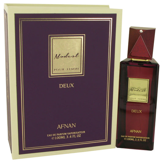 Modest Pour Femme Deux by Afnan Eau De Parfum Spray 3.4 oz for Women - Fragrance Spice