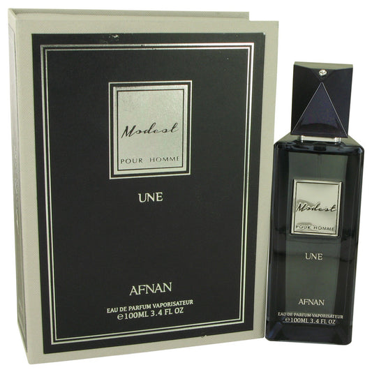 Modest Pour Homme Une by Afnan Eau De Parfum Spray 3.4 oz for Men - Fragrance Spice