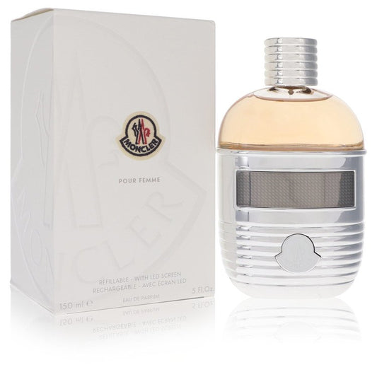 Moncler by Moncler Eau De Parfum Spray (Refillable + LED Screen) 5 oz for Women - Fragrance Spice