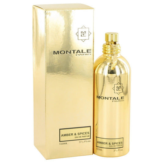 Montale Amber & Spices by Montale Eau De Parfum Spray (Unisex) 3.3 oz for Women - Fragrance Spice